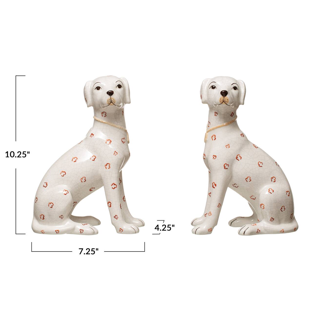Hello Honey® Assorted 10" Dolomite Hand-Painted Dog Décor